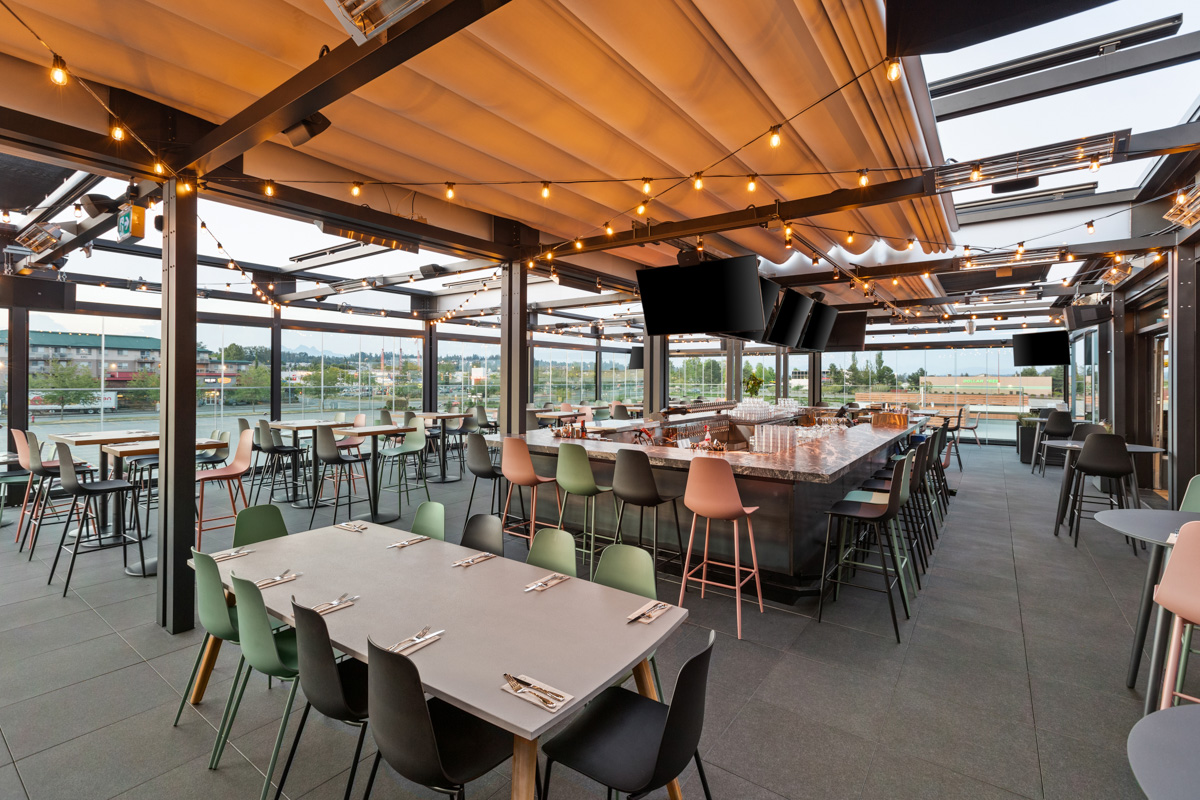 Covered patio with all-weather design